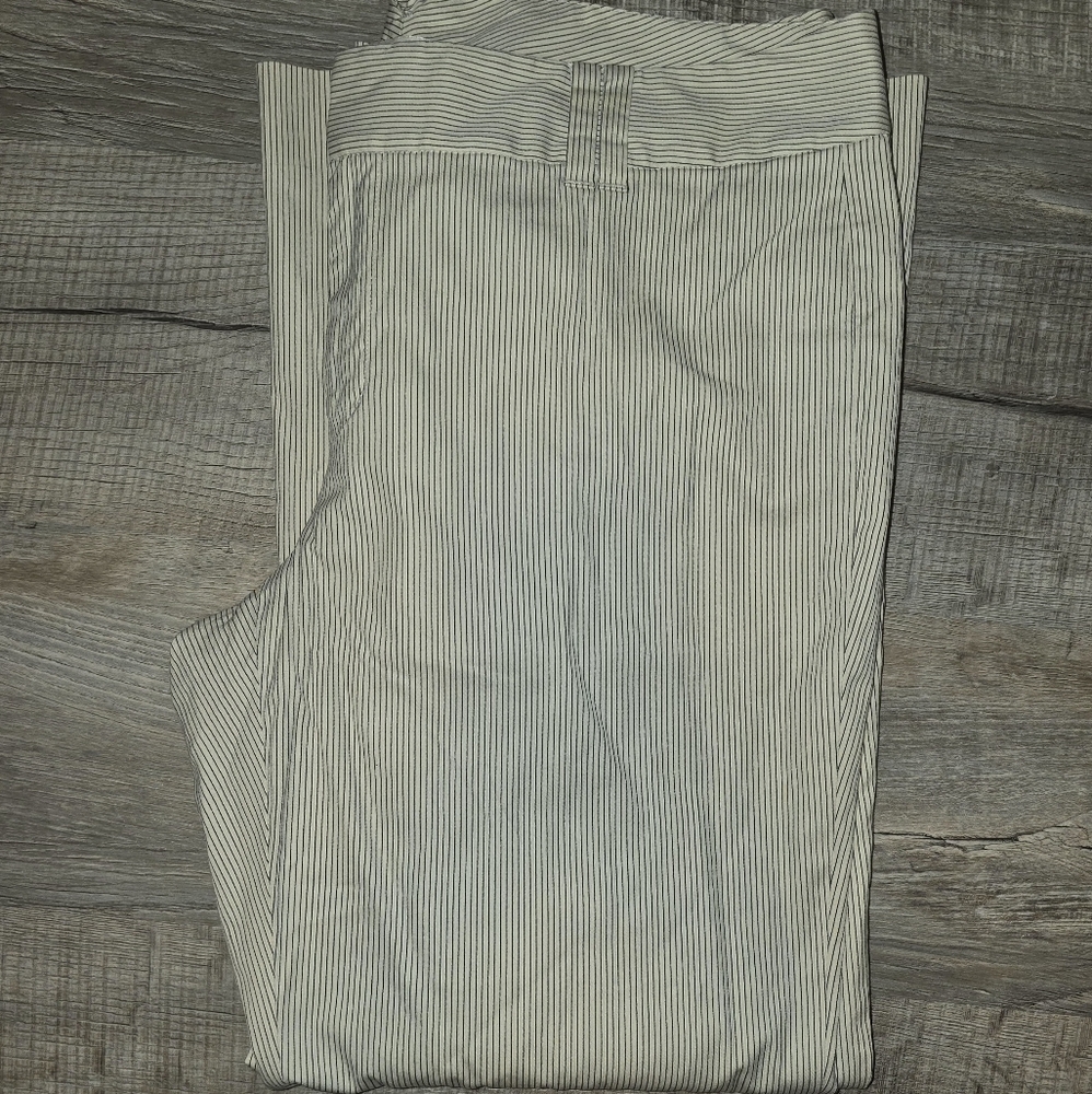 🌟4/$25 Banana Republic Pinstripe Cream Pants Sz 14